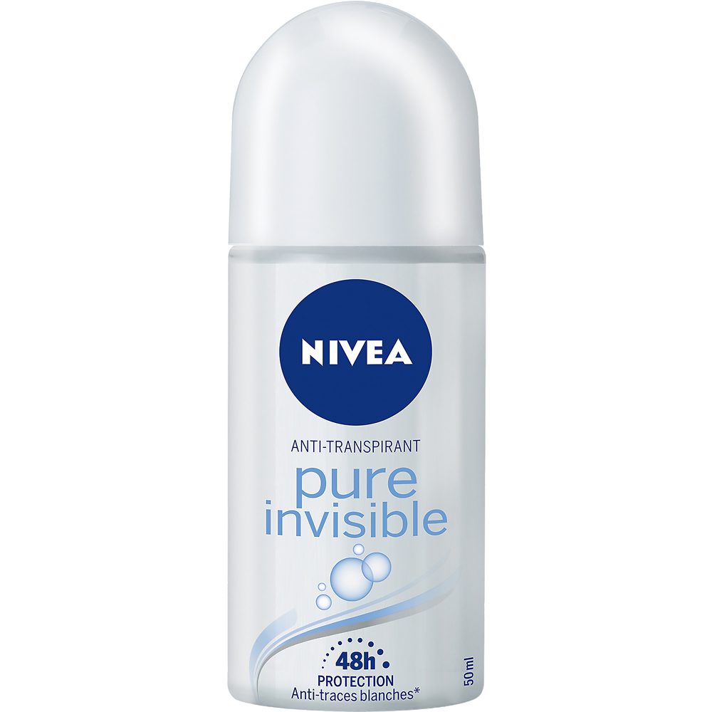 Déodorant féminin pure invisible de NIVEA, bille, 50ml