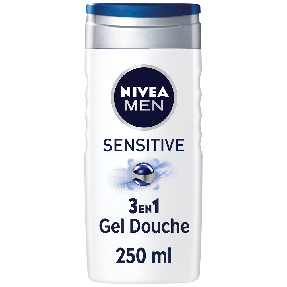 Gel douche sensitive NIVEA MEN, 250ml