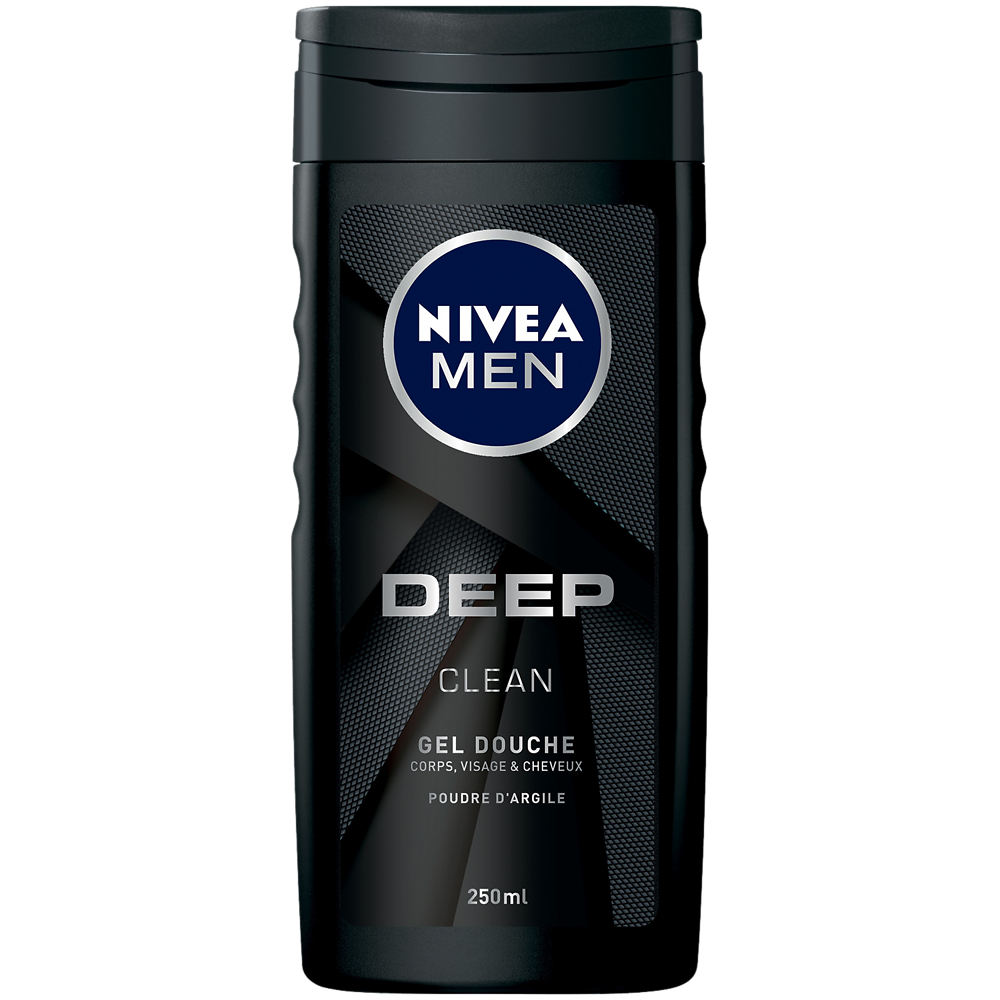 Gel douche homme deep NIVEA Bath Care, 250ml