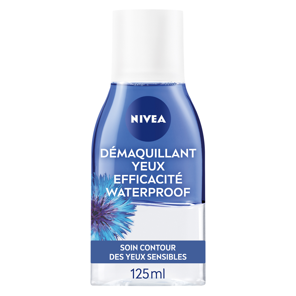 Démaquillant yeux waterproof bi-phase NIVEA VISAGE, 125ml