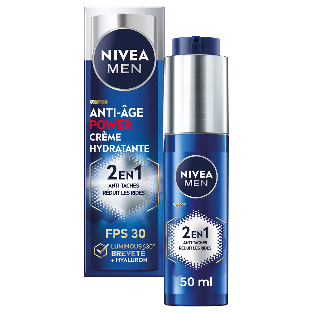 Crème hydratante visage Anti-Tâches 2en1 NIVEA Men 50ml