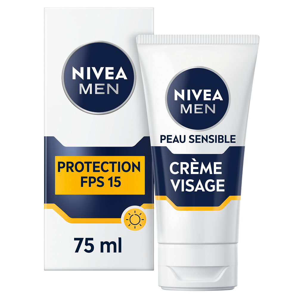 Crème visage peau sensible SPF15O NIVEA Men 75ML