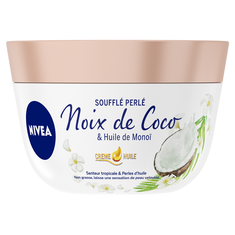 Crème huile noix de coco & monoï NIVEA, 200ml