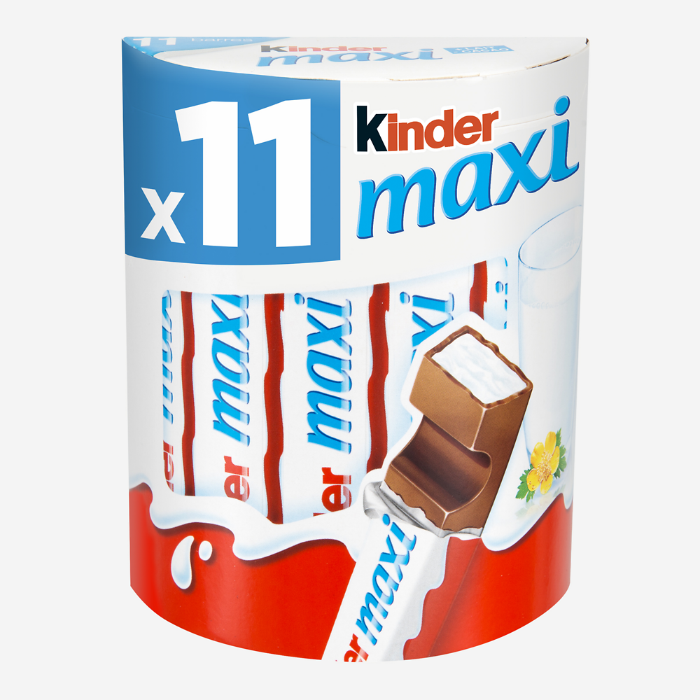 Barre chocolatée KINDER maxi, x11