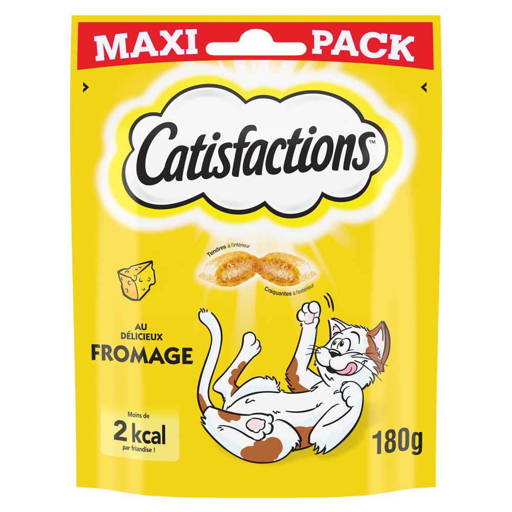 Friandises chat au fromage CATISFACTIONS - 180g