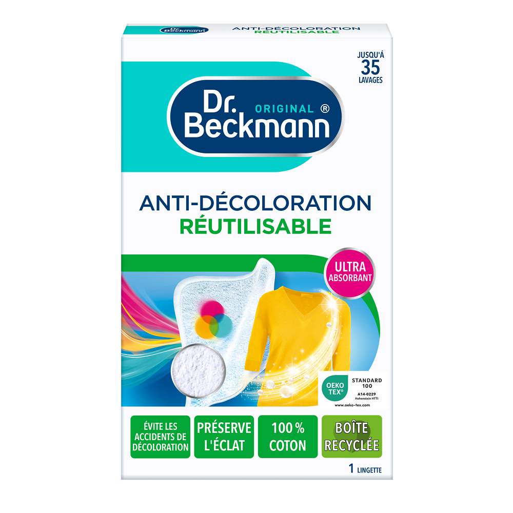 Maxi lingettes réutilisables anti-décoloration DR BECKMANN