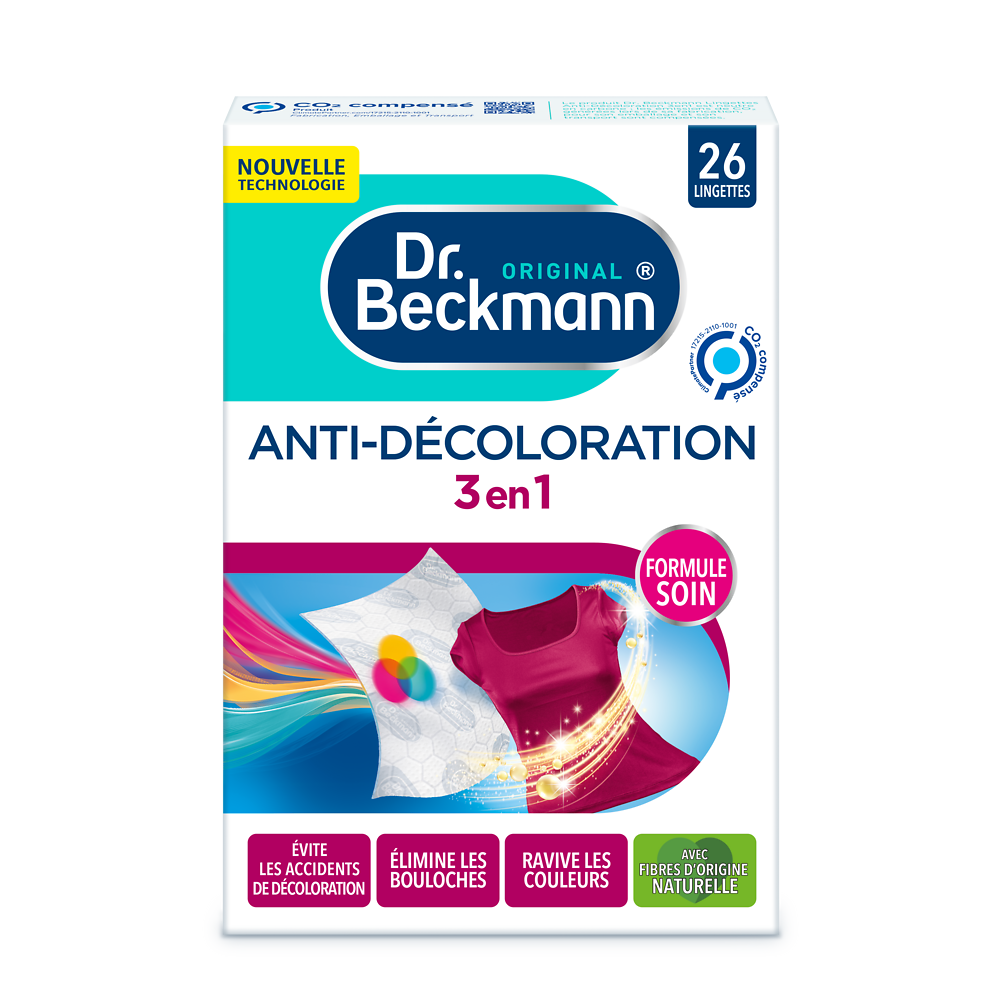 Lingettes anti-décoloration 3 en 1 DR BECKMANN, x26