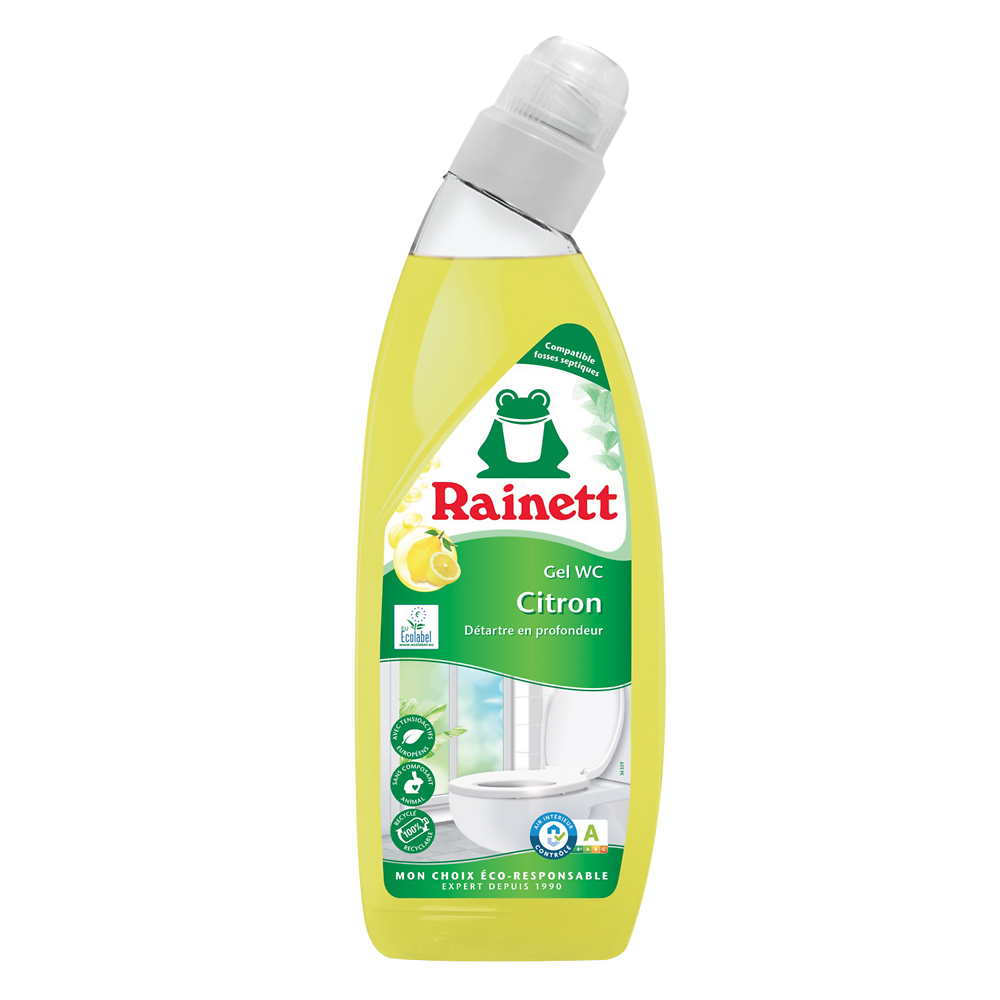 Gel wc écologique citron RAINETT, flacon de 750 ml