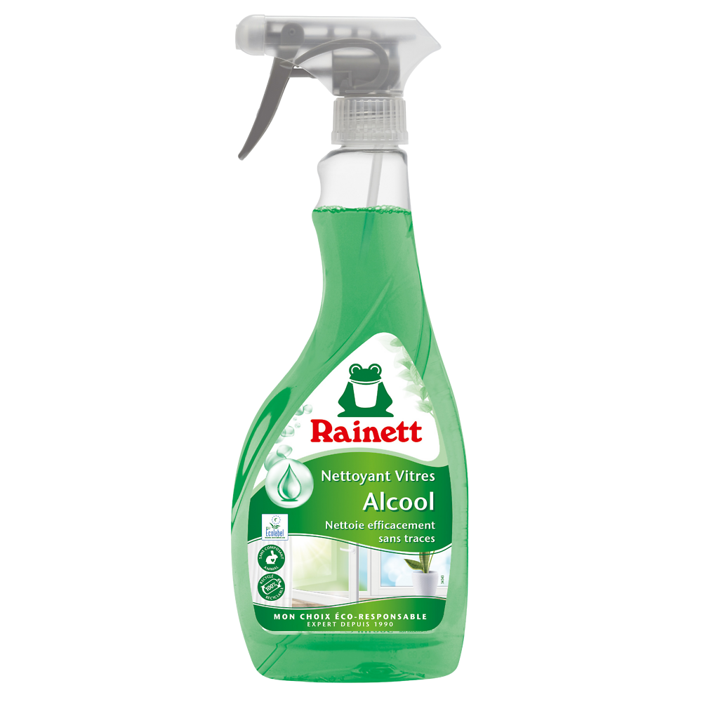 Nettoyant vitre RAINETT ecolab.alcool spray eco-concu 500ml