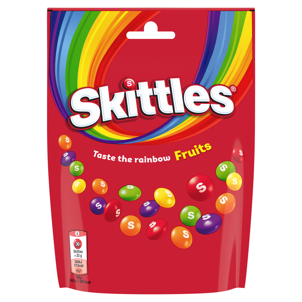 SKITTLES fruits, pochon 174g