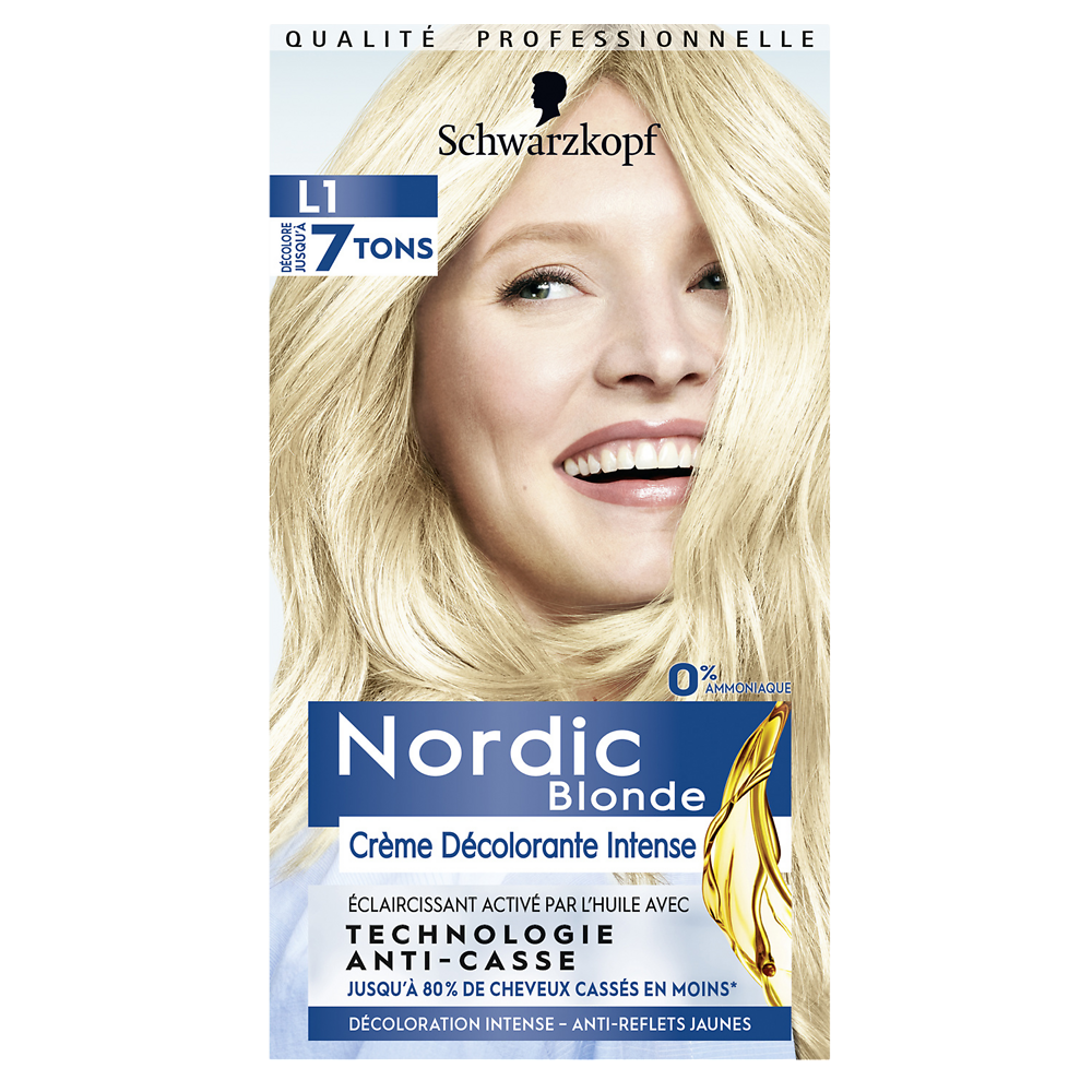 Coloration permanente crème décolorante intense SCHWARZKOPF NORDIC - 209ml