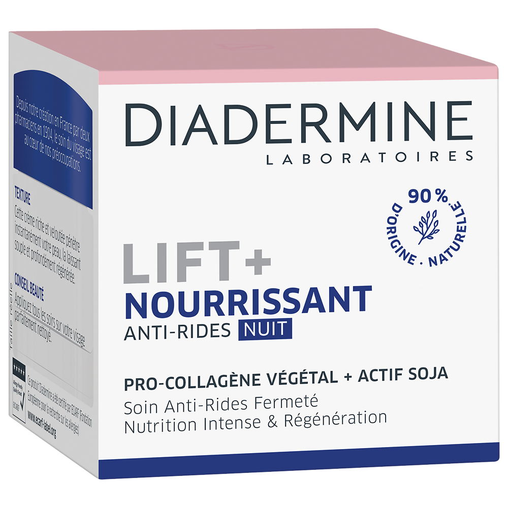 Soin de nuit anti-rides Lift Nourrissant DIADERMINE, 50ml