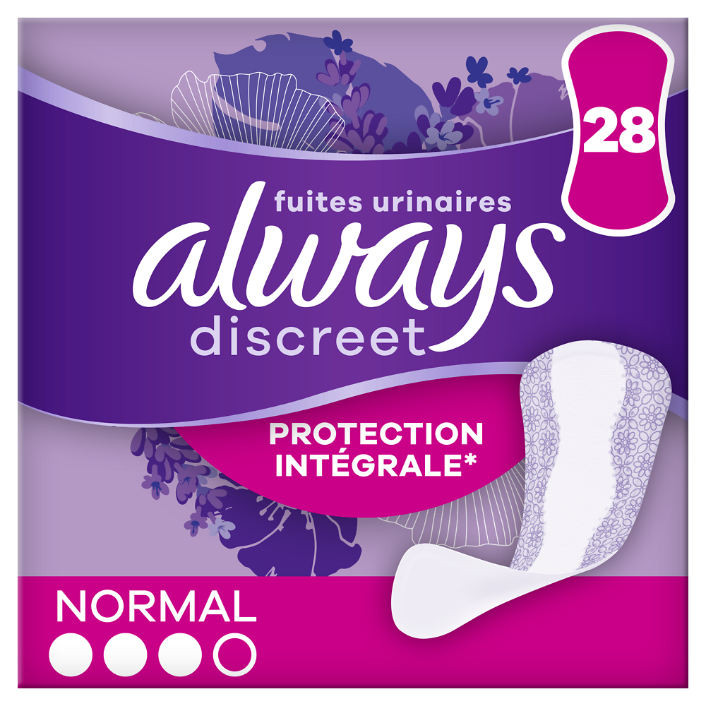 Protège-slips normal ALWAYS DISCREET x28