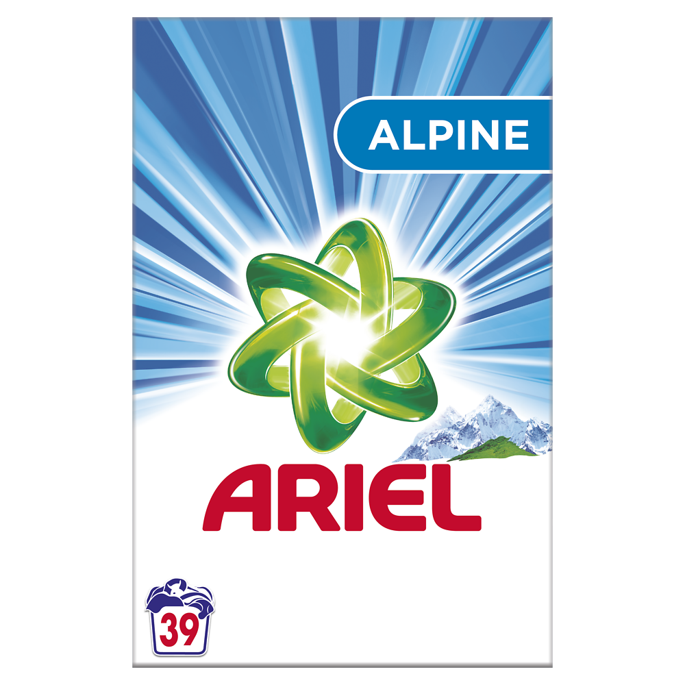 Lessive Poudre Détergent ALPINE ARIEL, 2.535KG