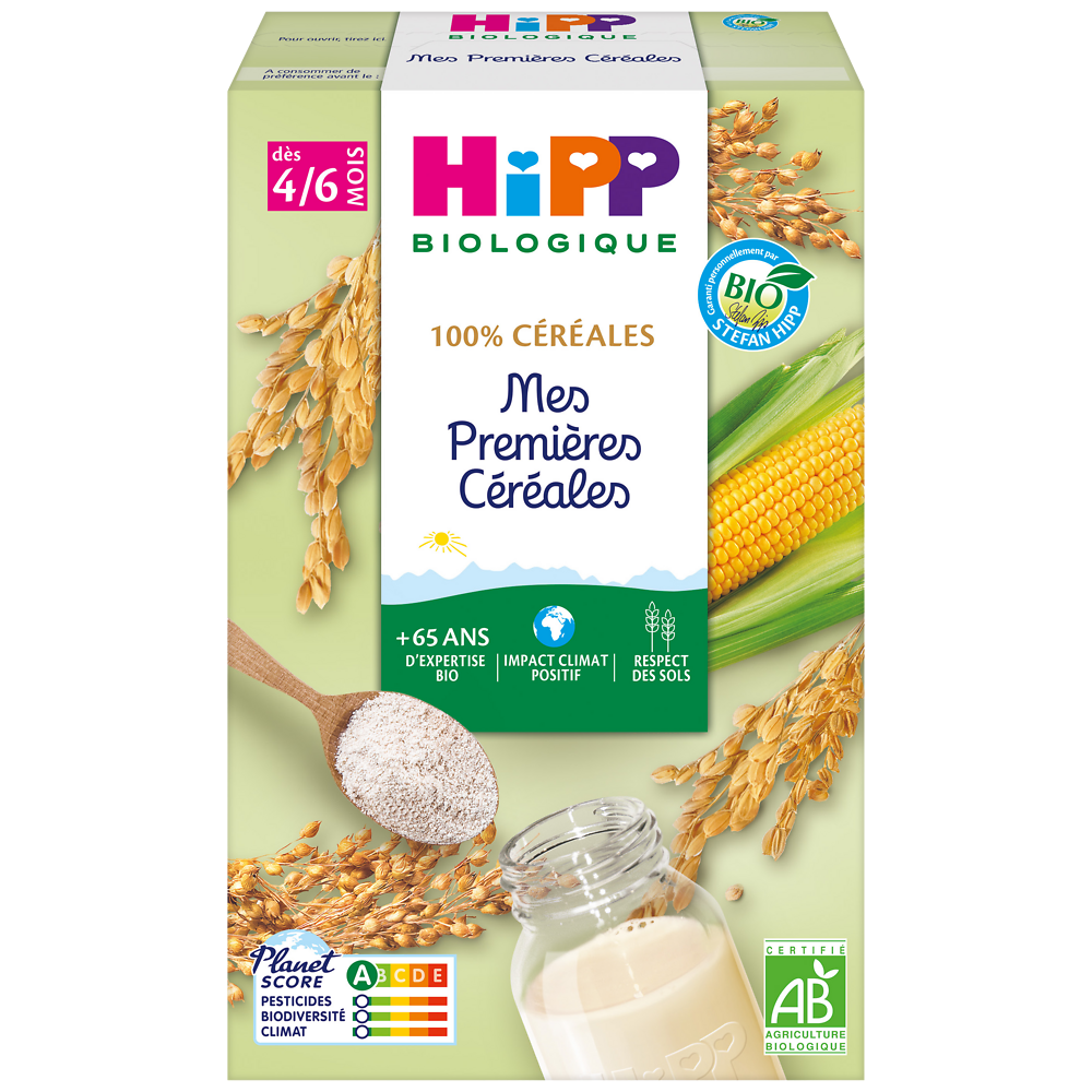 Mes premières céréales bio dès 4/6 mois HIPP, boîte 250g