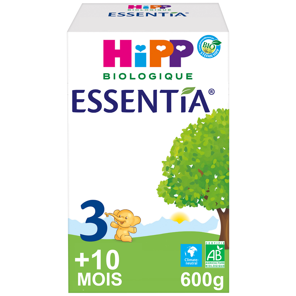 Lait bio Essentia HIPP BIO 10 mois à 3 ans - Boîte 600g