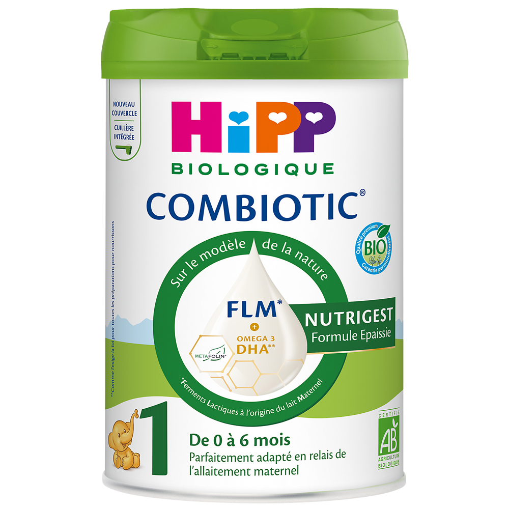 Lait 1er age Epaissi BIO 0-6M HIPP COMBIOTIC NUTRIGEST - 800g