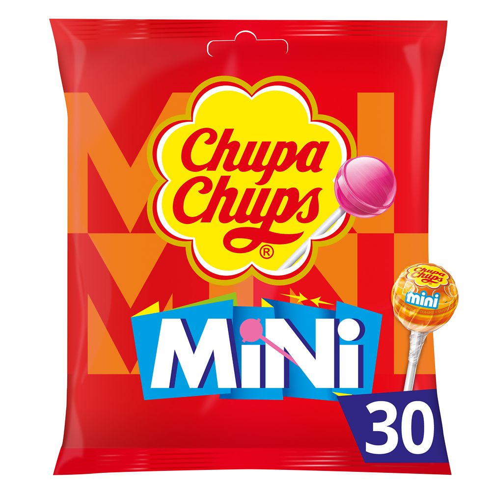 Mini sucettes aux goûts assortis CHUPA CHUPS, 180g