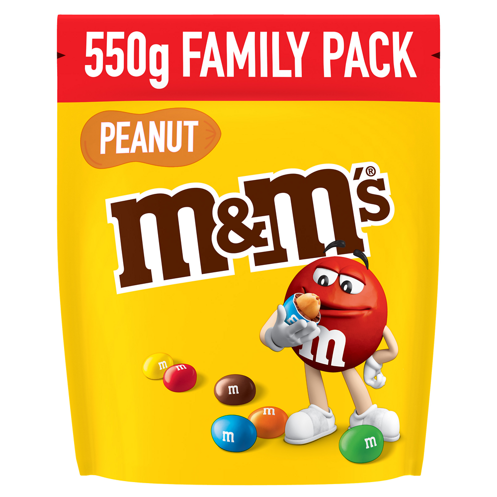 Bonbons chocolat cacahuète M&M's Peanut, 550g