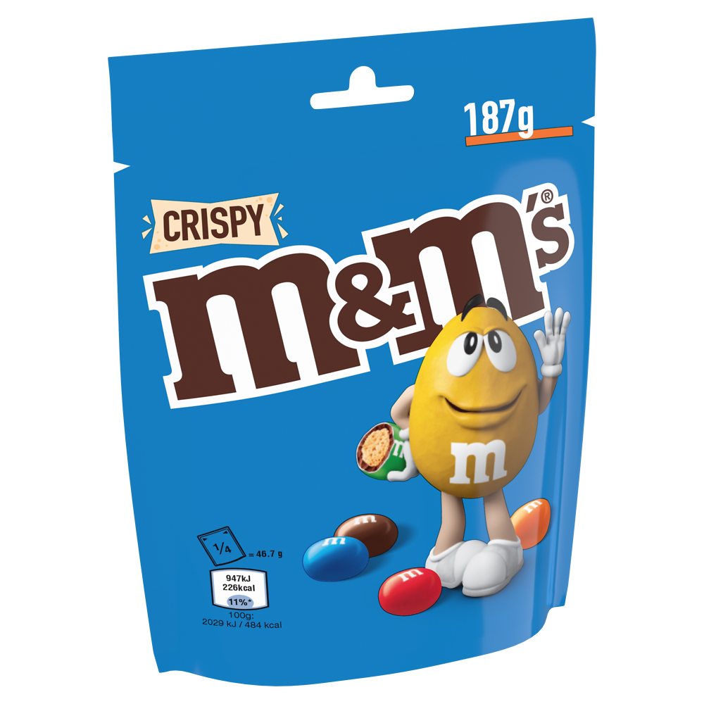 Bonbon M&M'S crispy pochon 187g