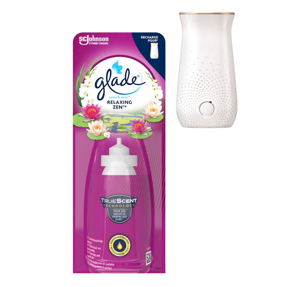 Glade® Sense & Spray? Relaxing Zen?, 1 recharge de parfum in