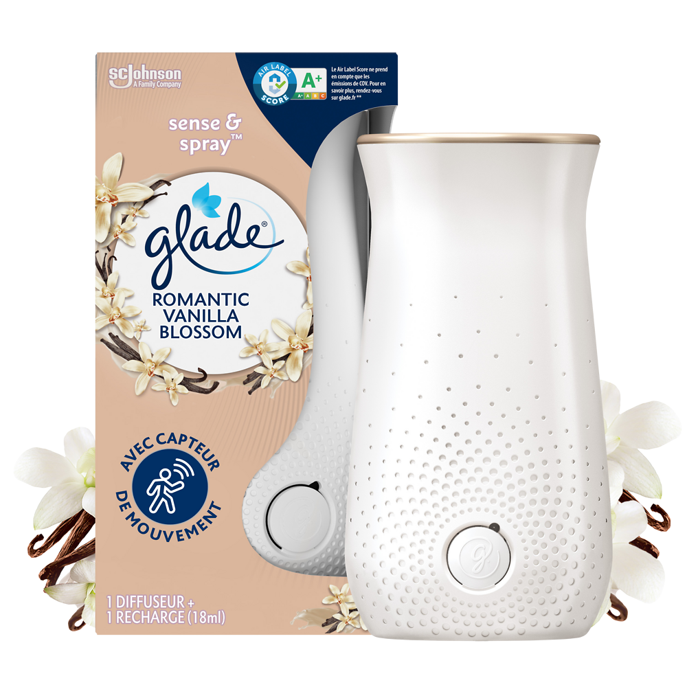 GLADE SENSE & SPRAY DIFFUSEUR ROMANTIC VANILLA BLOSSOM - Inf