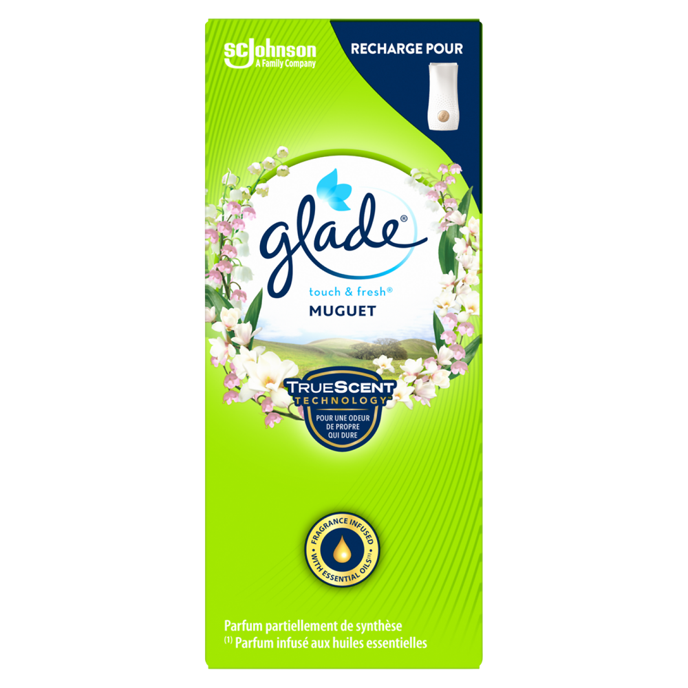 Recharge Touch&Fresh Muguet aux huiles essentielles GLADE, 10ml