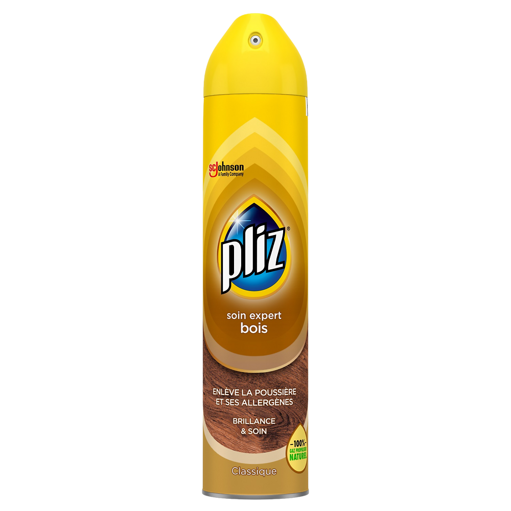 PLIZ® - Soin Expert Bois - Brillance & Soin - Aérosol - Clas