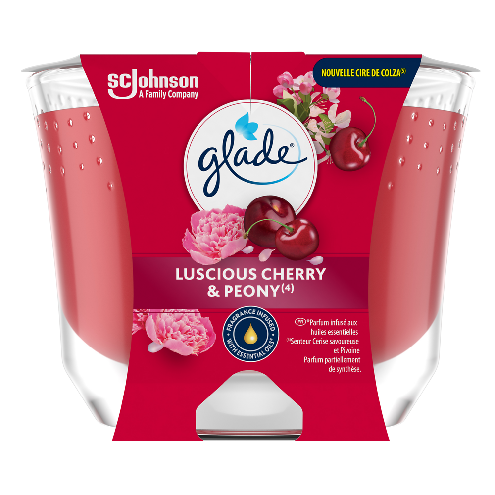 Glade Bougie Large PeonyCherry204g/4 FR