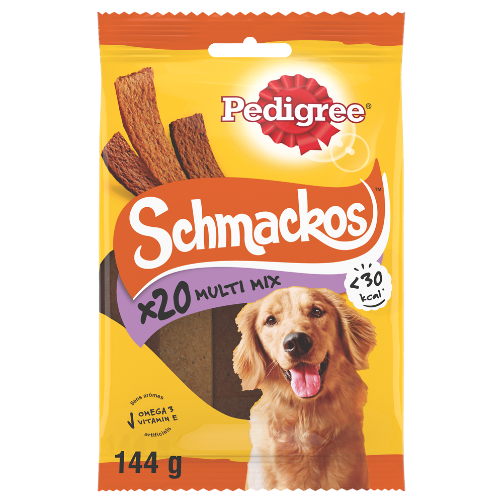 Friandises chien récompenses Schmackos Multi Mix PEDIGREE - 144g