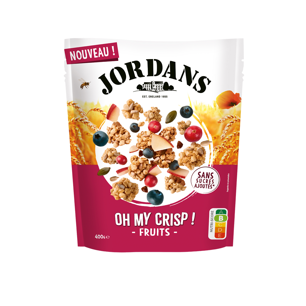 Céréales OH MY CRISP Fruits JORDANS - 400g