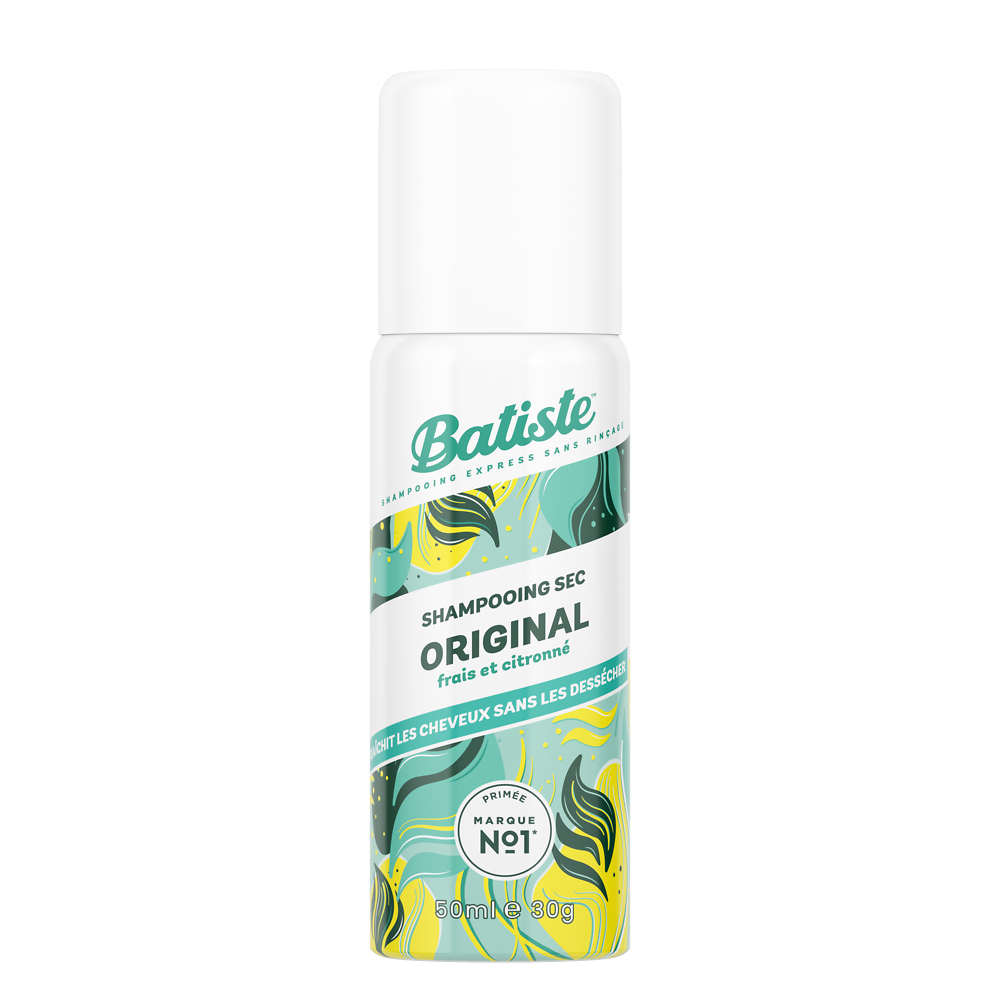 Shampooing sec original BATISTE, aérosol de 50ml