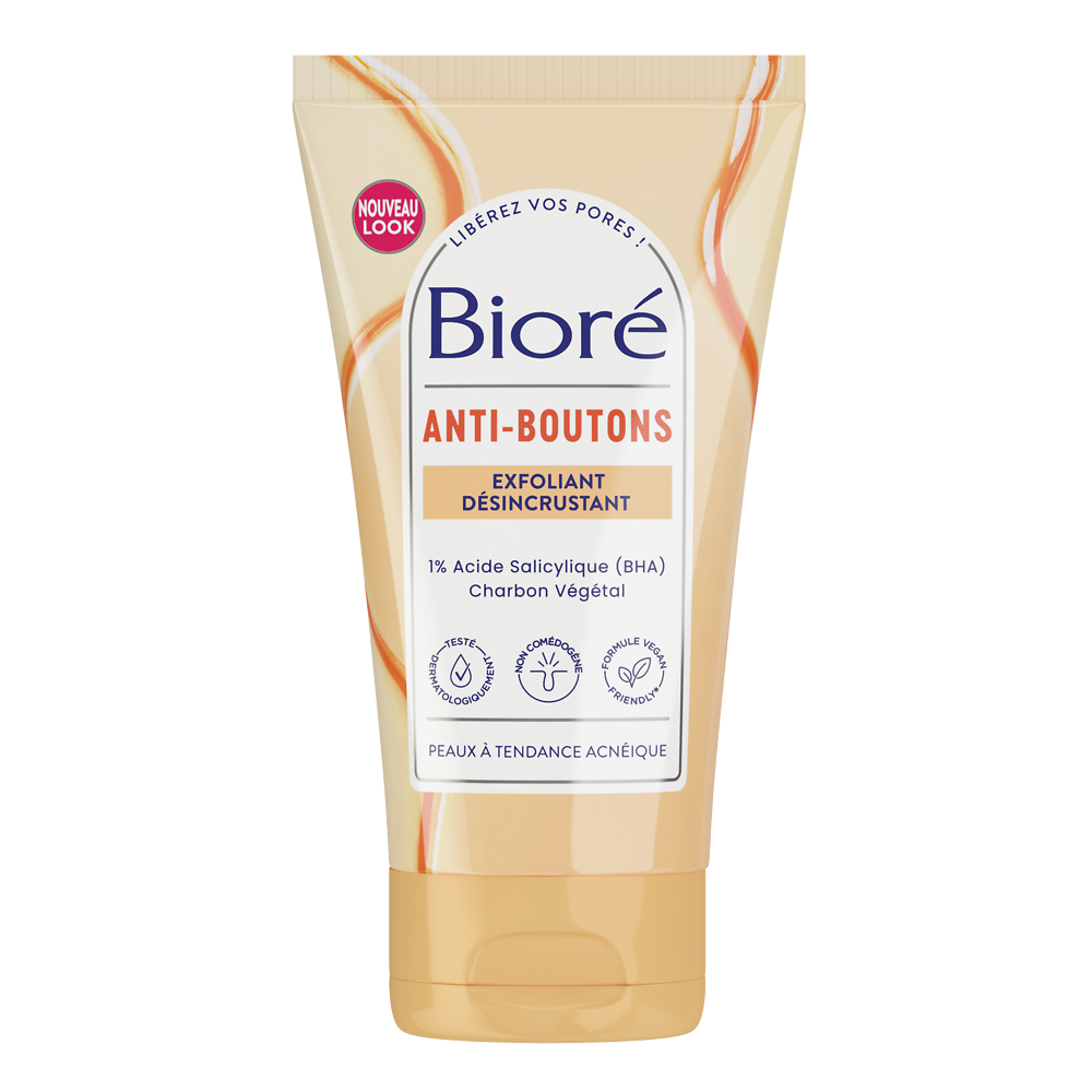 Exfoliant anti-imperfections au charbon BIORE, 125ml