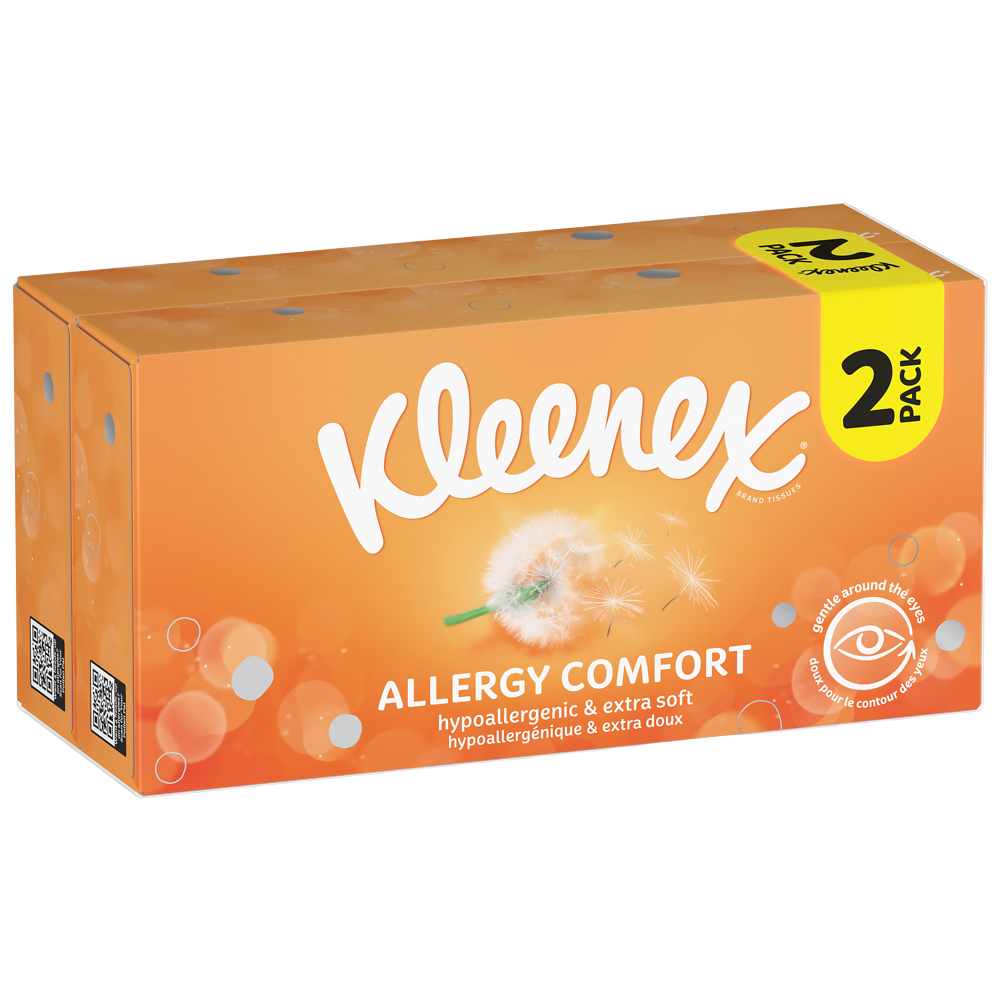 Mouchoirs allergy comfort Kleenex boîte 2x56