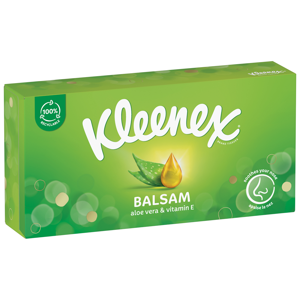 Mouchoirs balsam KLEENEX boîte x64