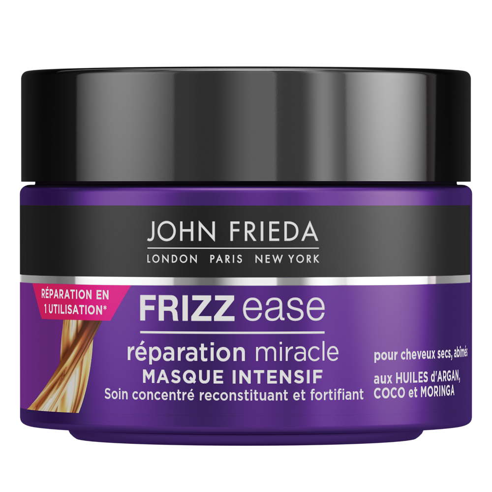 Masque cheveux frizz-ease intensif miraculous recovery JOHN FRIEDA, pot de 250ml