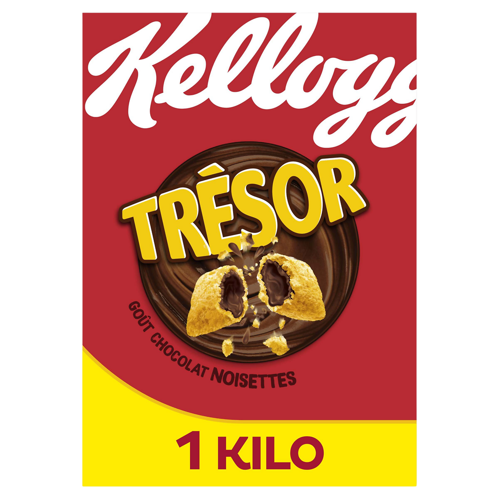 Céréales Trésor KELLOGG'S Chocolat Noisettes - 1Kg