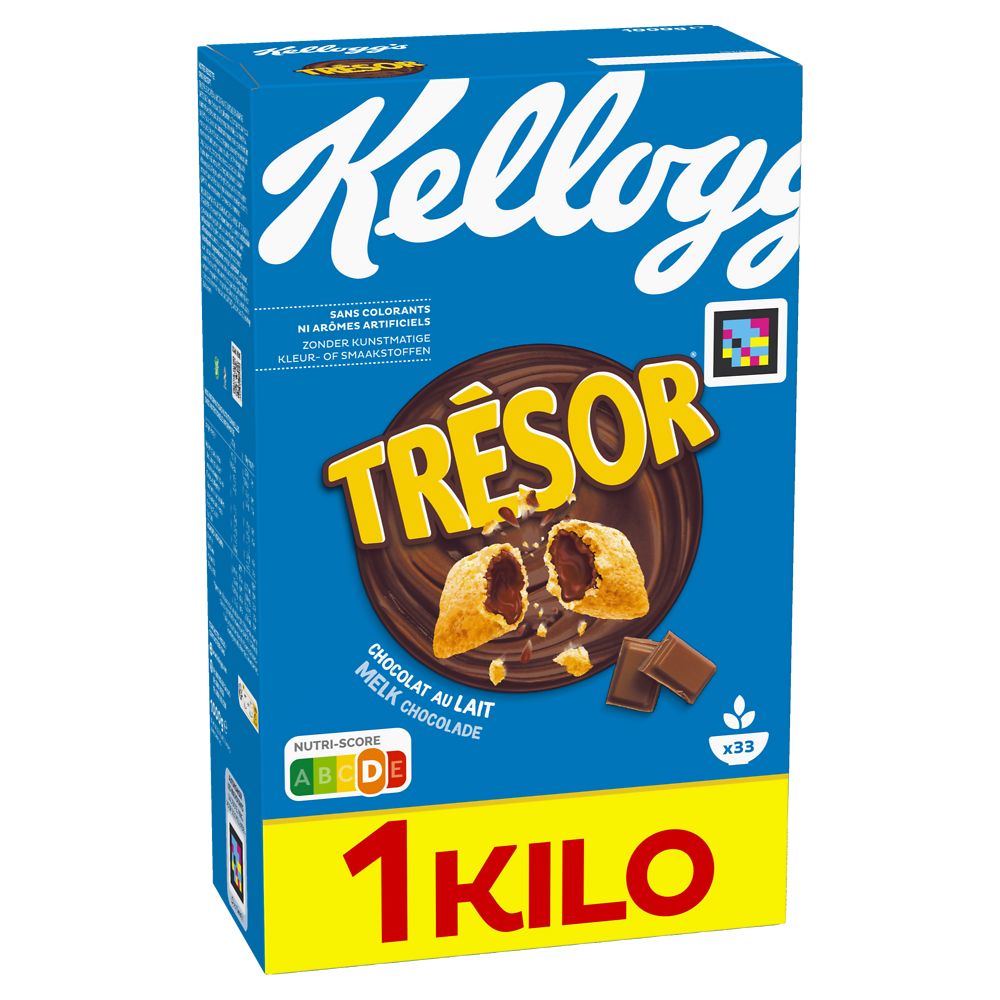 Céréales Trésor KELLOGG'S Chocolat au Lait - 1Kg