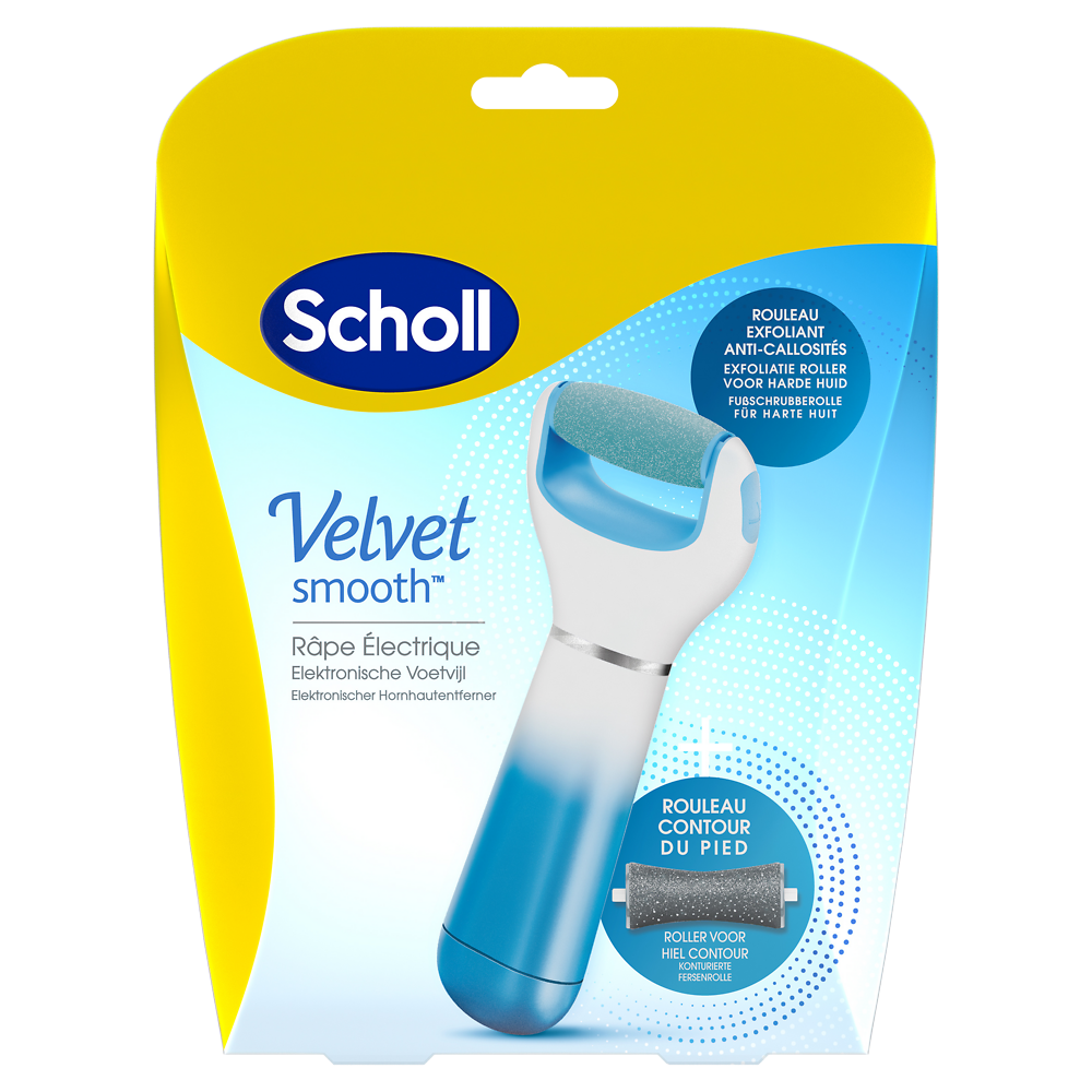 Râpe électrique pour les pieds velvet smooth express anti-callosités SCHOLL