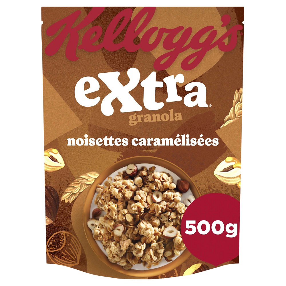 Céréales Extra Granola KELLOGG'S Noisettes Caramélisées - 500g