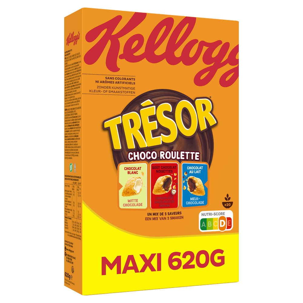 Céréales Trésor Kellogg's Choco-Roulette - 620g