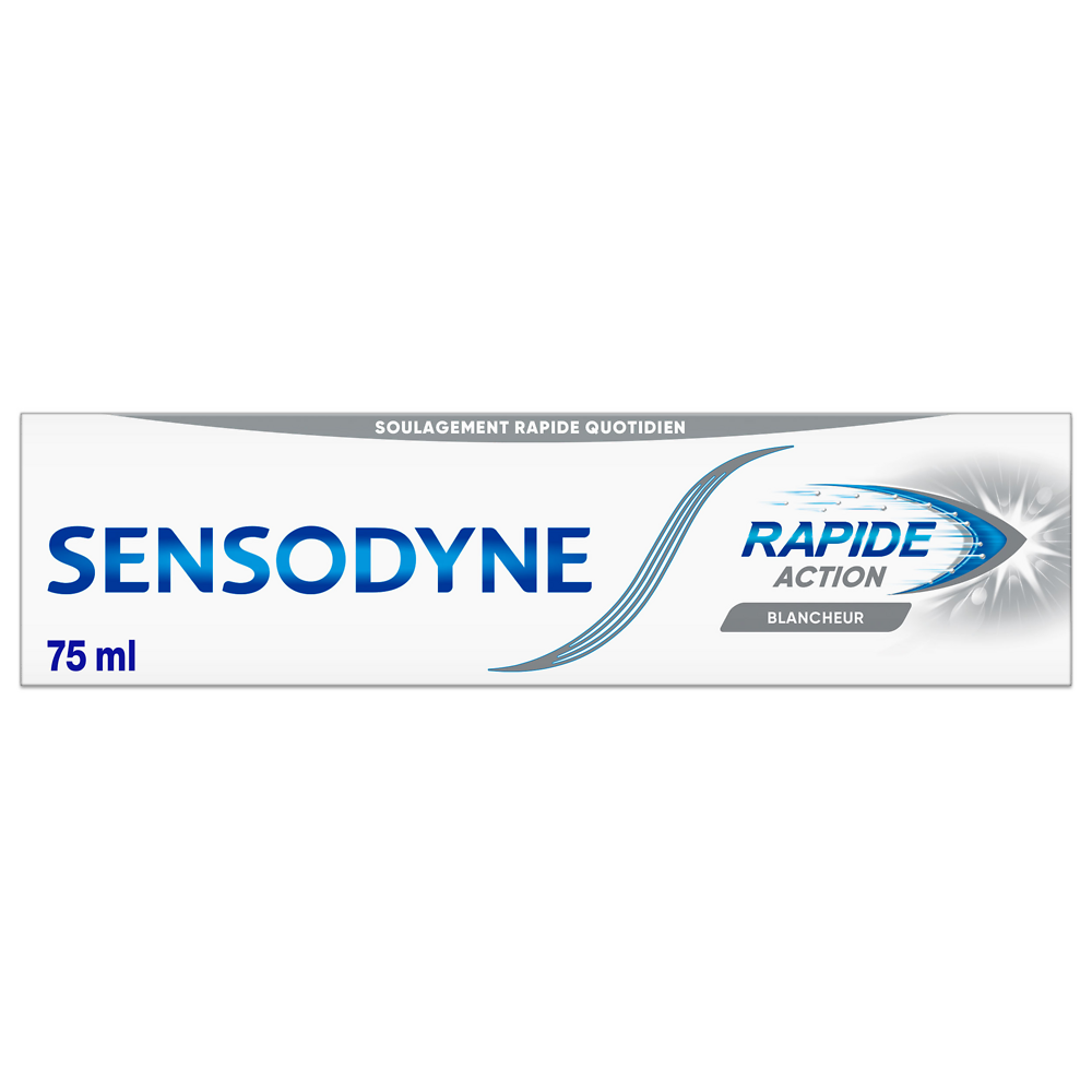 Dentifrice rapide action blancheur, SENSODYNE, tube de 75ml