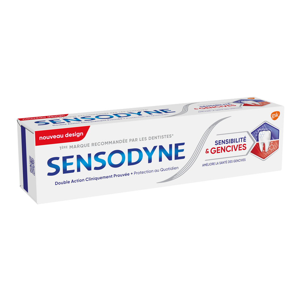 Dentifrice sensibilité & gencives SENSODYNE, tube de 75ml