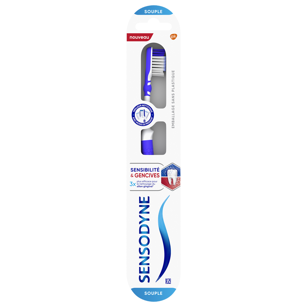 Brosse à dents sensibilité & gencives souple SENSODYNE