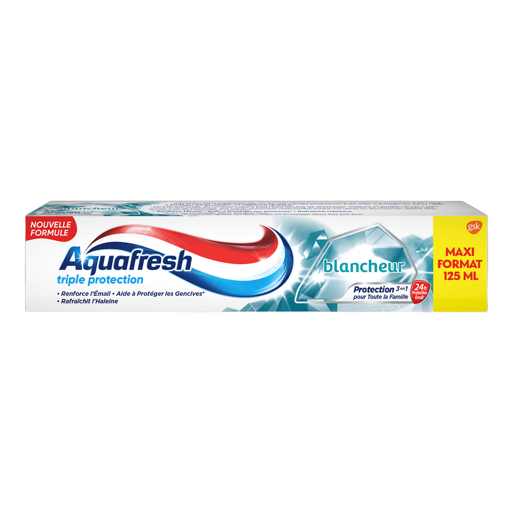 Dentifrice triple protection blancheur AQUAFRESH 125ml