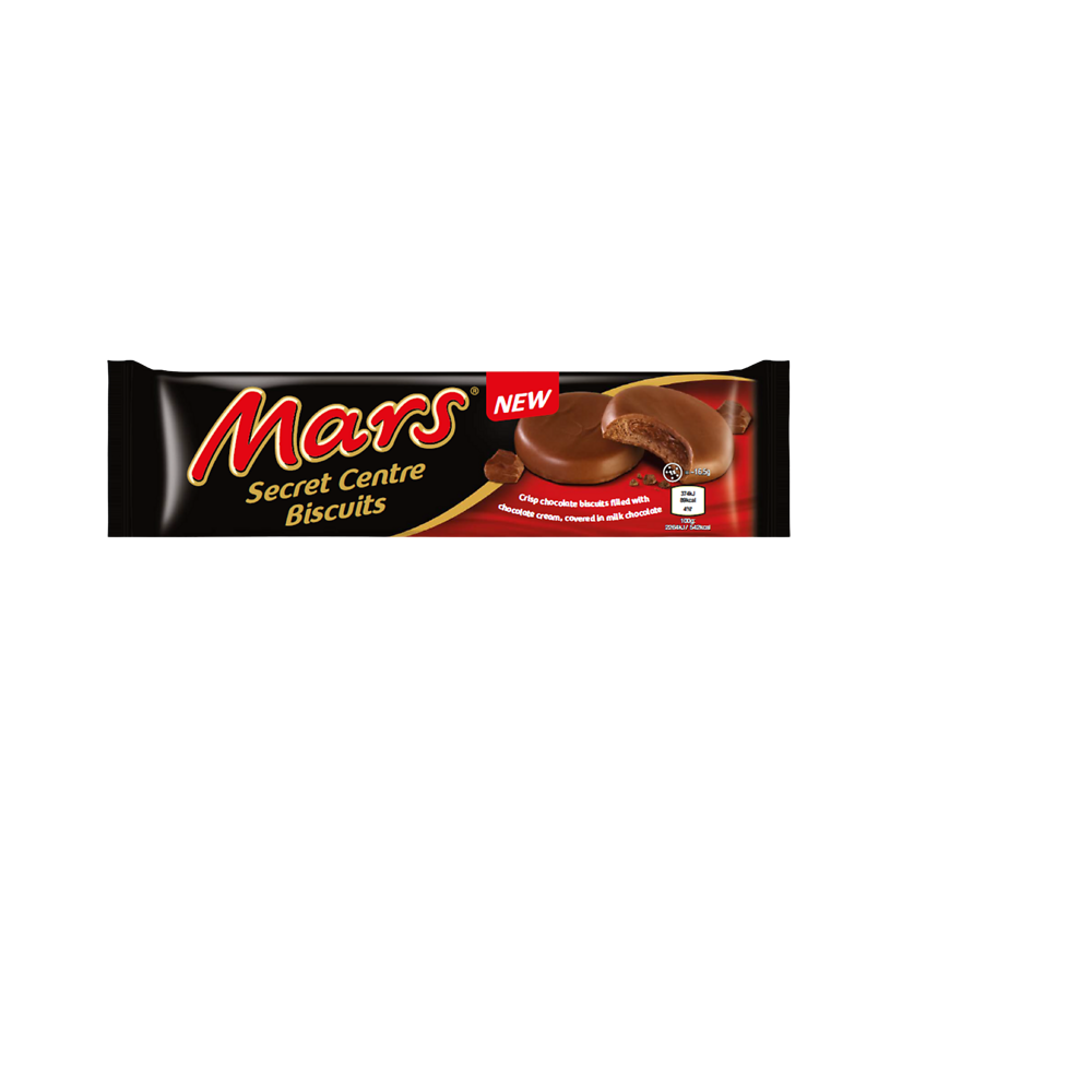 Biscuit croustillant caramel chocolat lait MARS paquet 132g