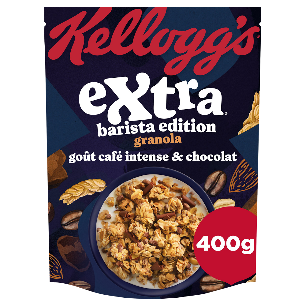 Céréales Extra Barista Granola KELLOGG'S Café & Chocolat - 400g