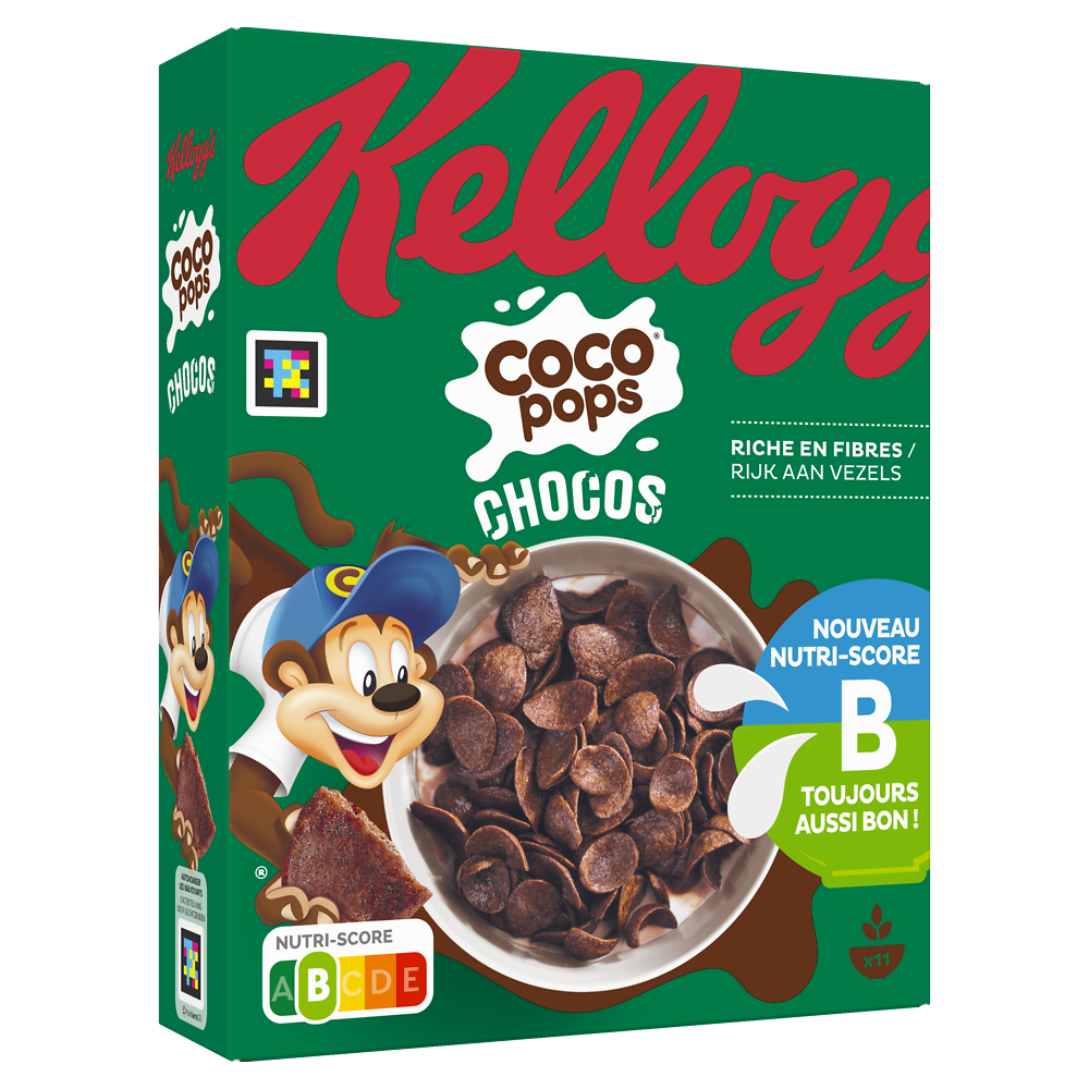 Céréales COCO POPS chocos Kellogg's, paquet 330g