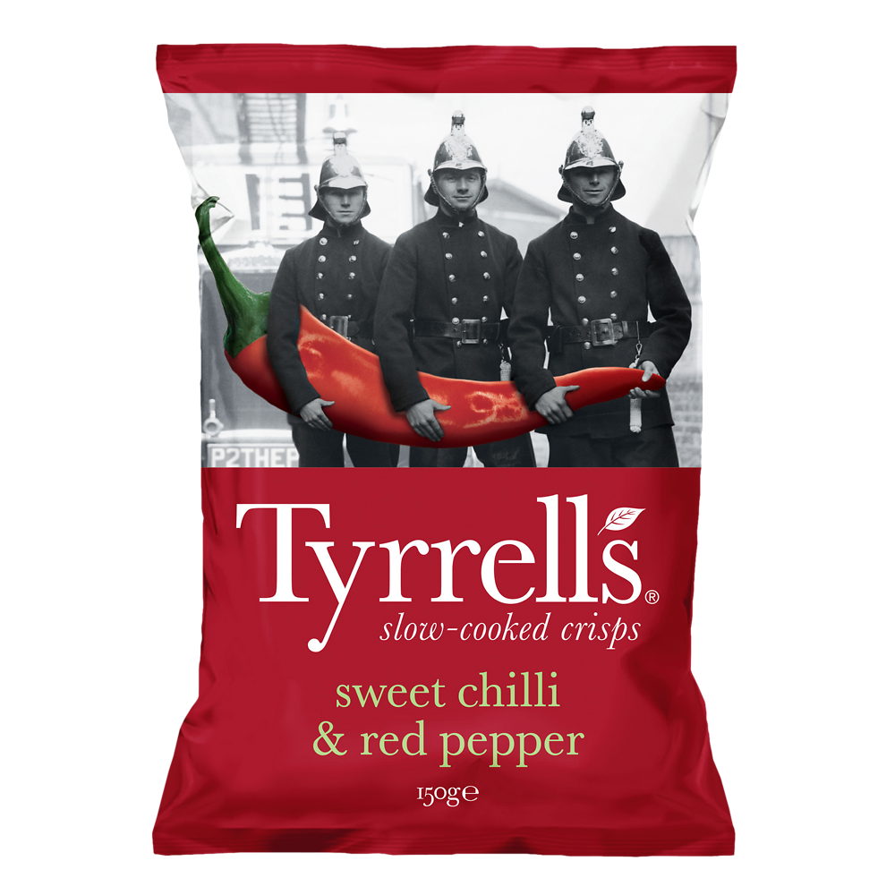 Chips au piment doux TYRELL'S, paquet de 150g