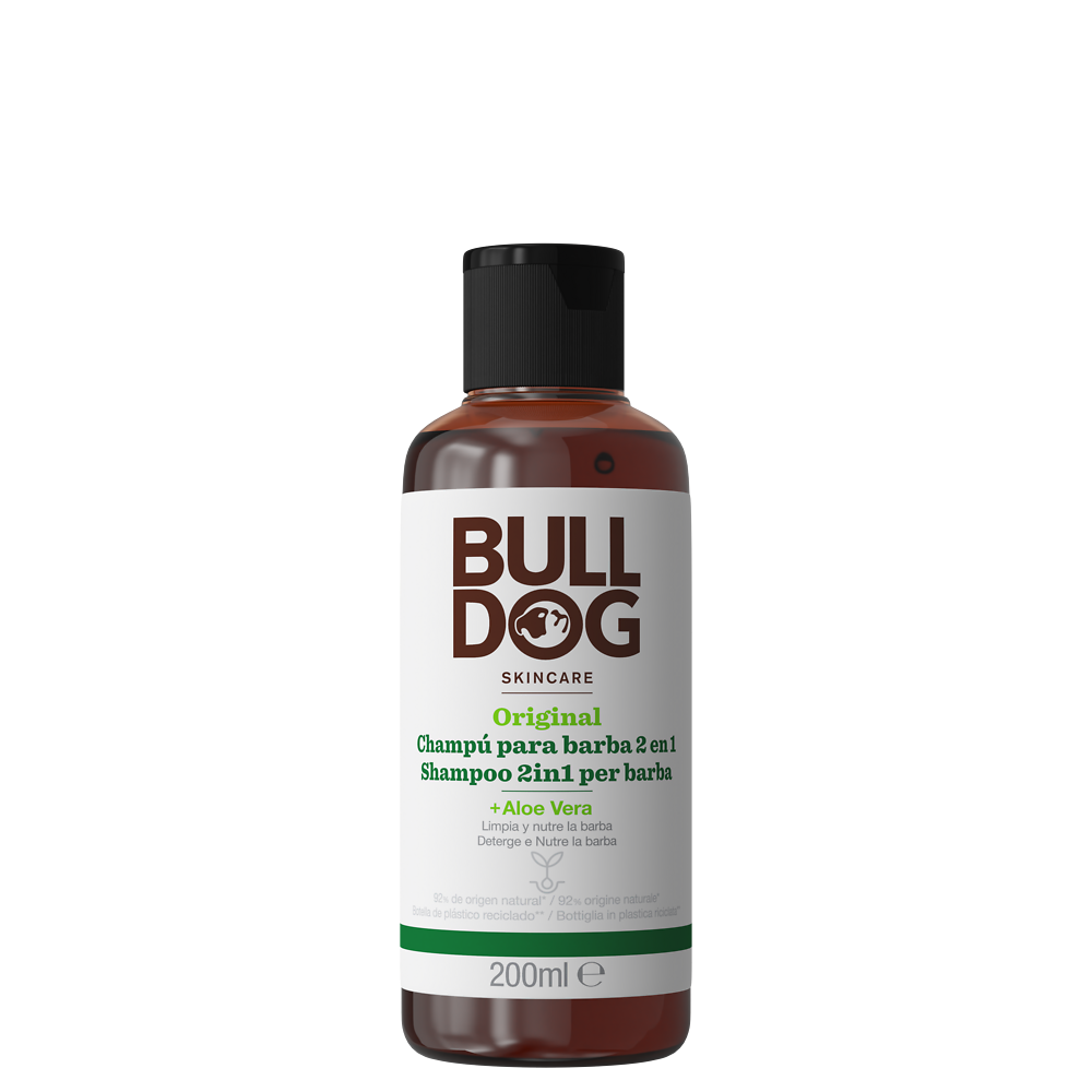 Shampooing à barbe 2 en 1 BULLDOG, 200ml